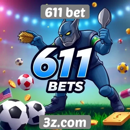 Variedade de jogos disponíveis na plataforma 611 bet